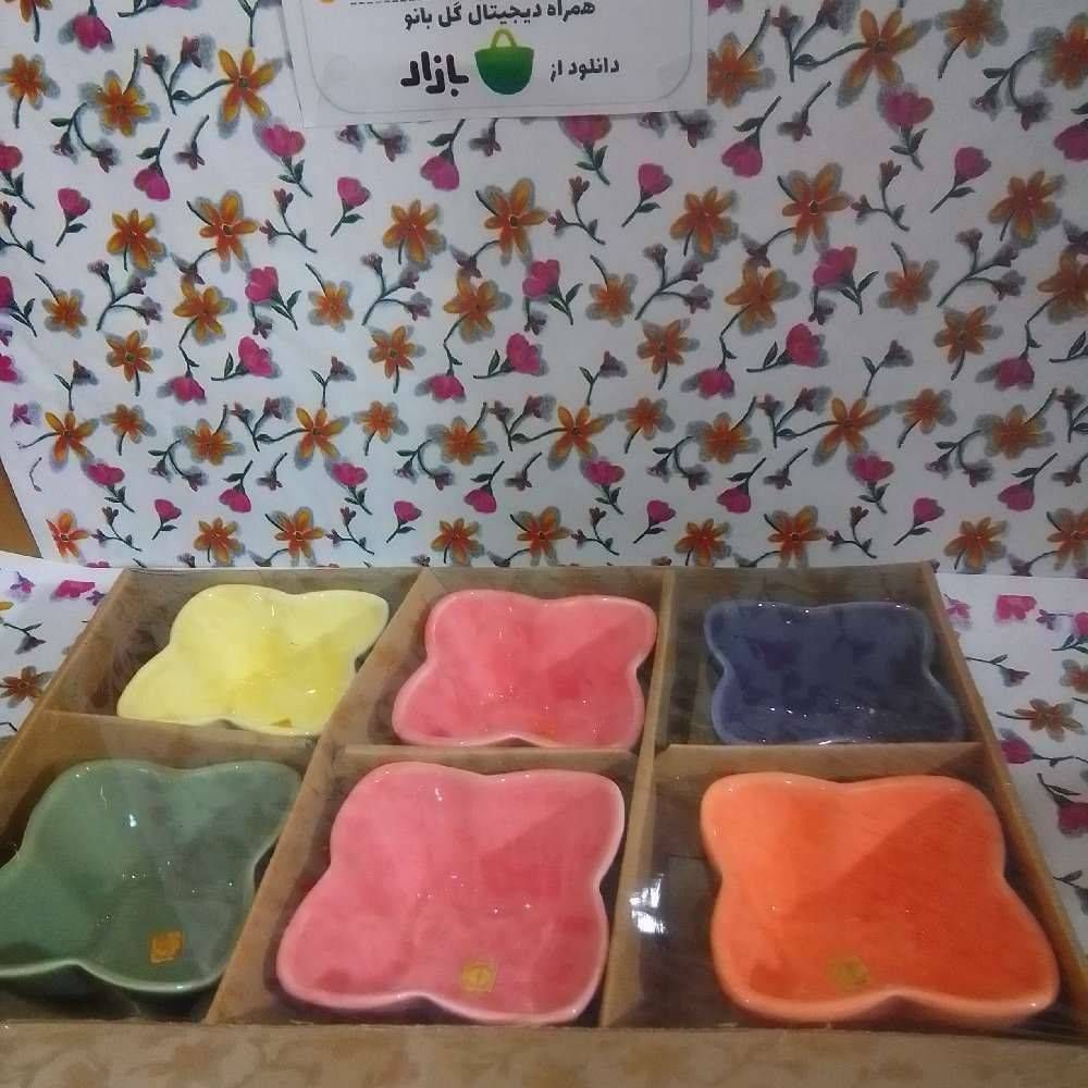 پیاله رنگی پروانه شیرینگ جعبه کاهی 201610