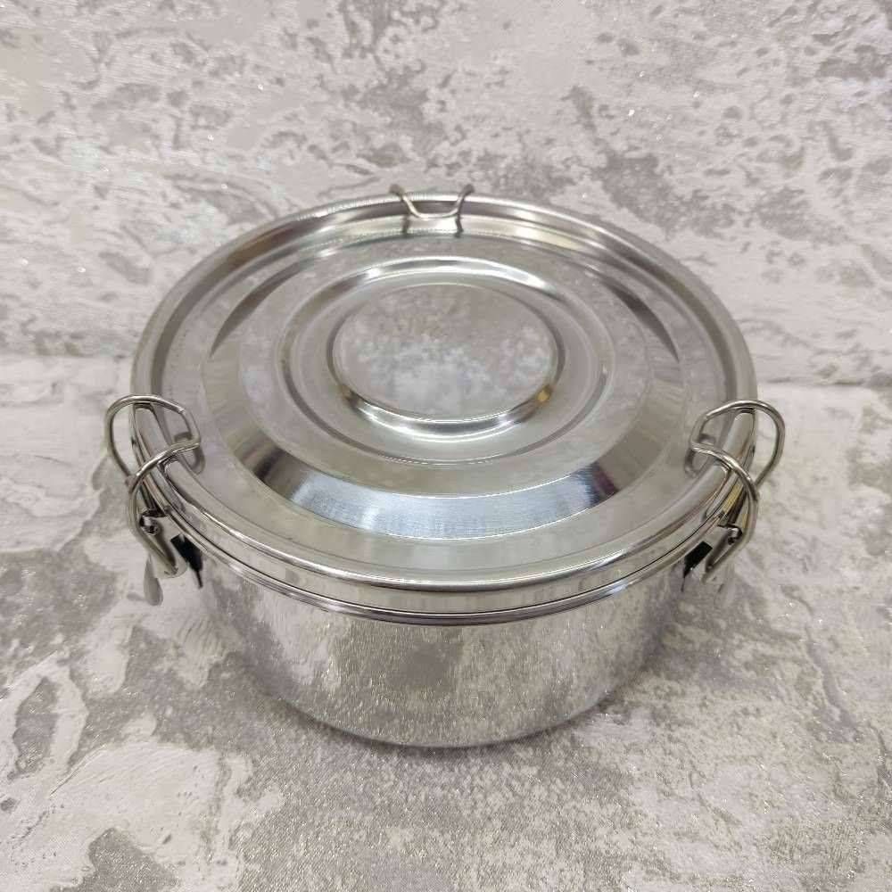 ظرف غذا و نگهدارنده استیل درب چفتی یونیک سایز متوسط 203047