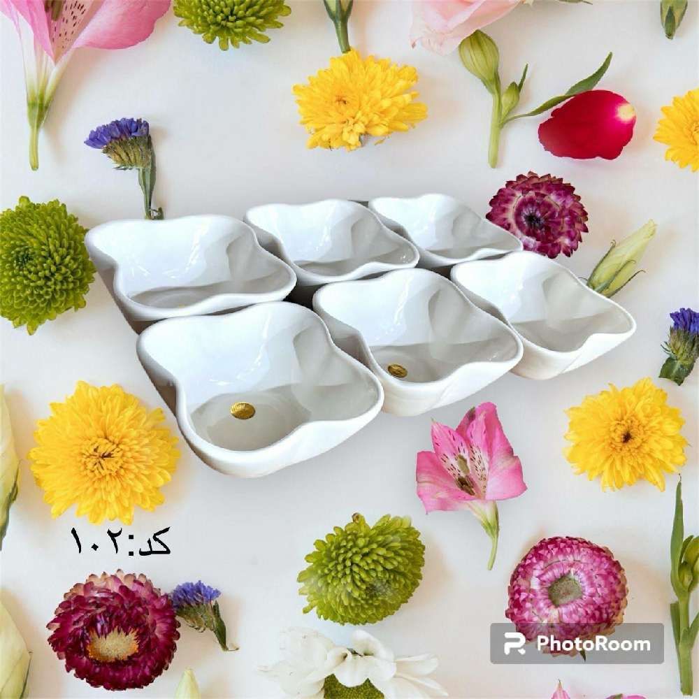 پیاله پروانه ای سفید 203124