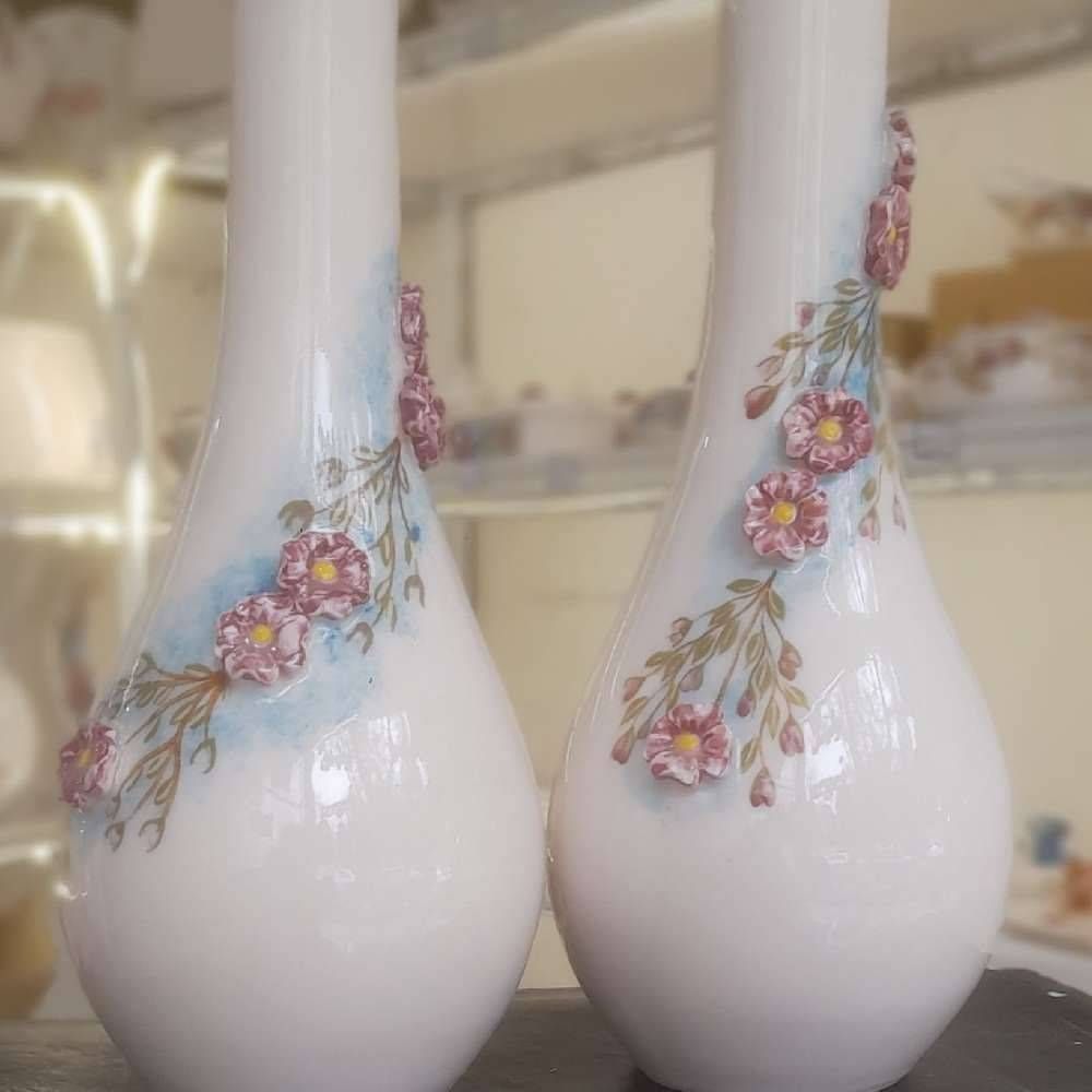 گلدان طرح کوزه ای گل برجسته 308 203052
