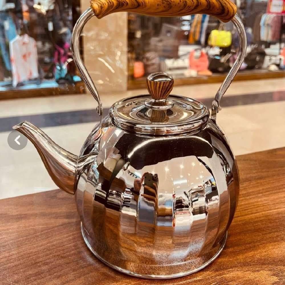 کتری استیل نگیر دسته چوبی ویکالینا وارداتی 203063