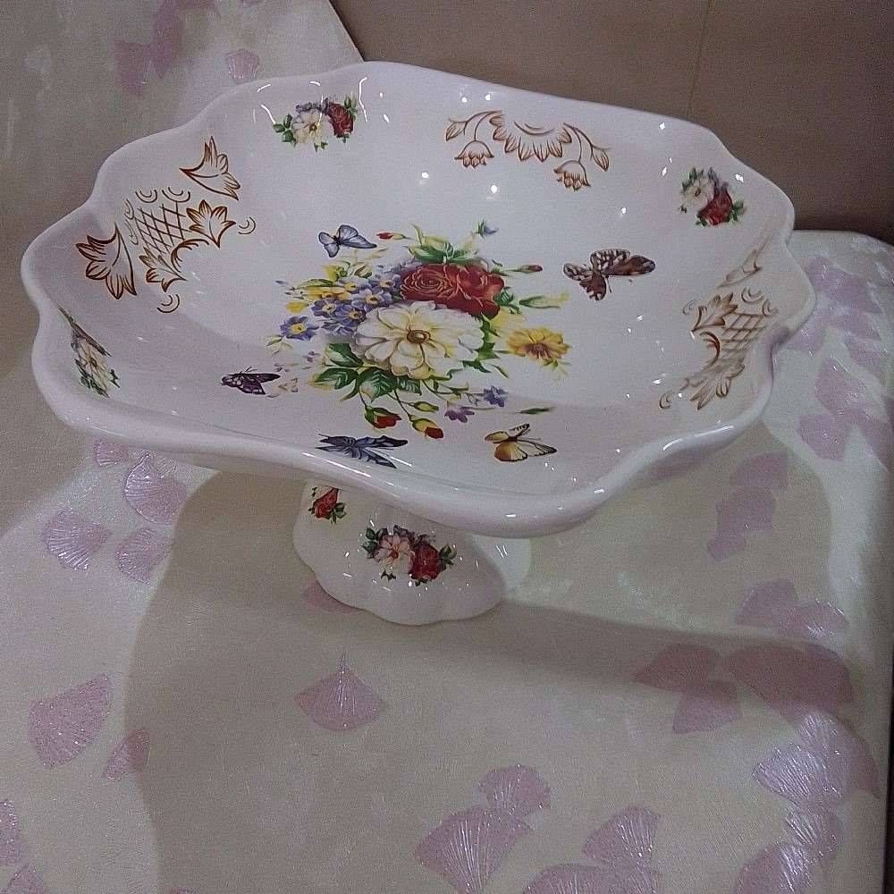 شیرینی خوری پایه دار گلدار366 201519