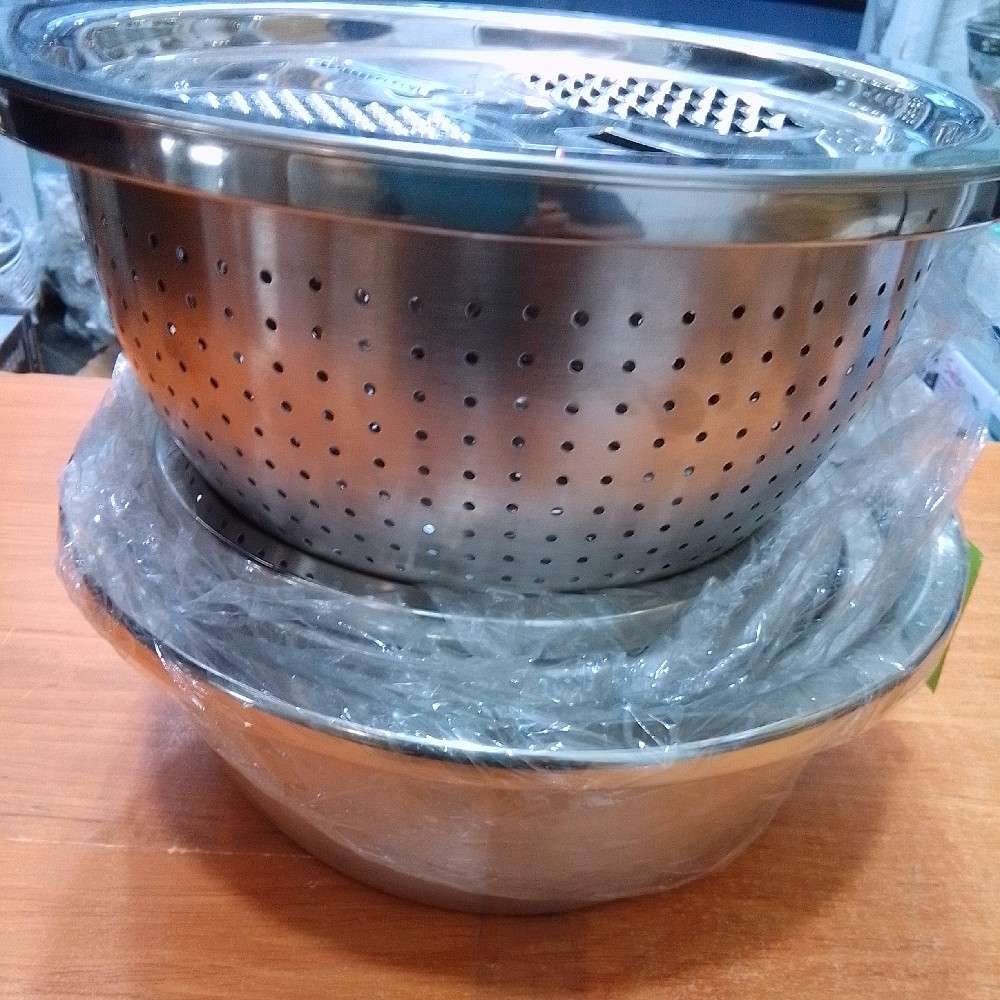 آبکش لگن و رنده 6پارچه کد801022