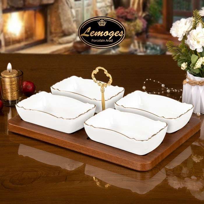 لیمون اردو خوری 4خانه زیر چوبی مستطیل  201094